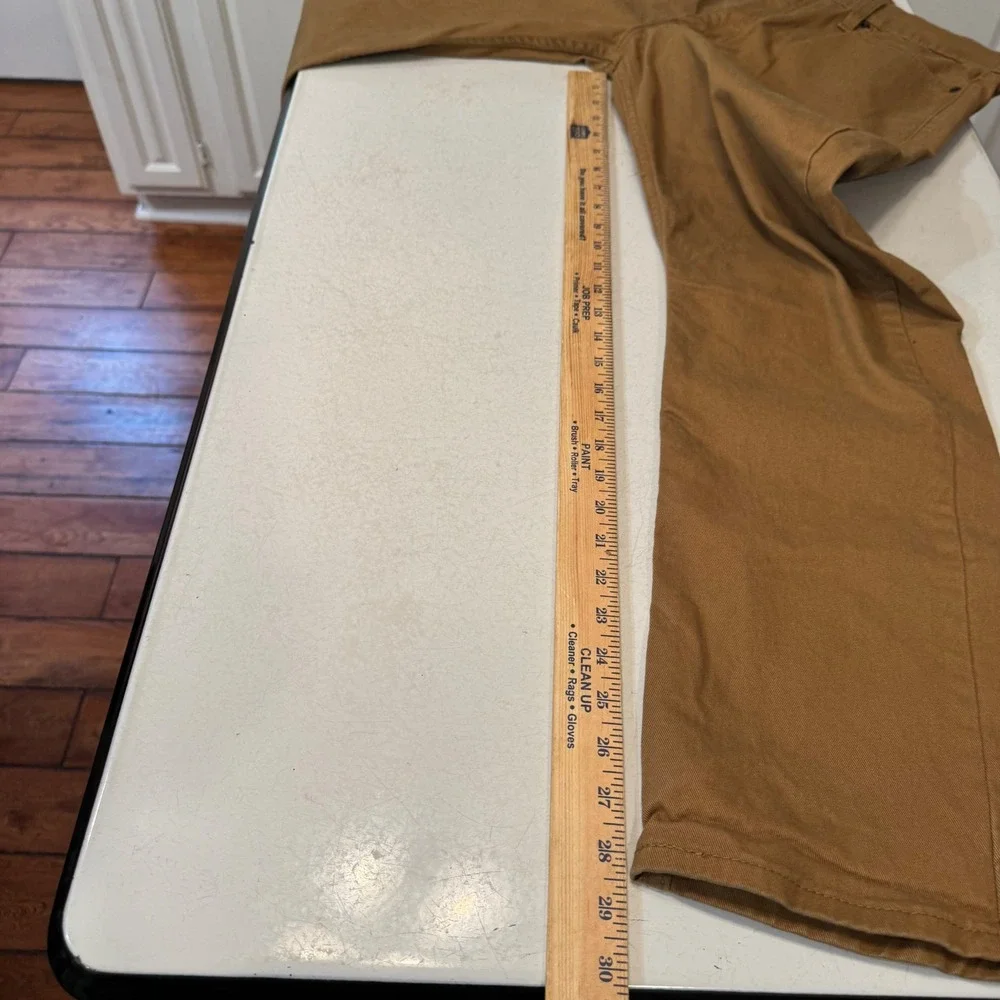 Levi's 513 Slim Straight Pants Mens 36x30 Brown Twill Chino Workwear 5311